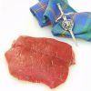 A raw venison sirlion steak